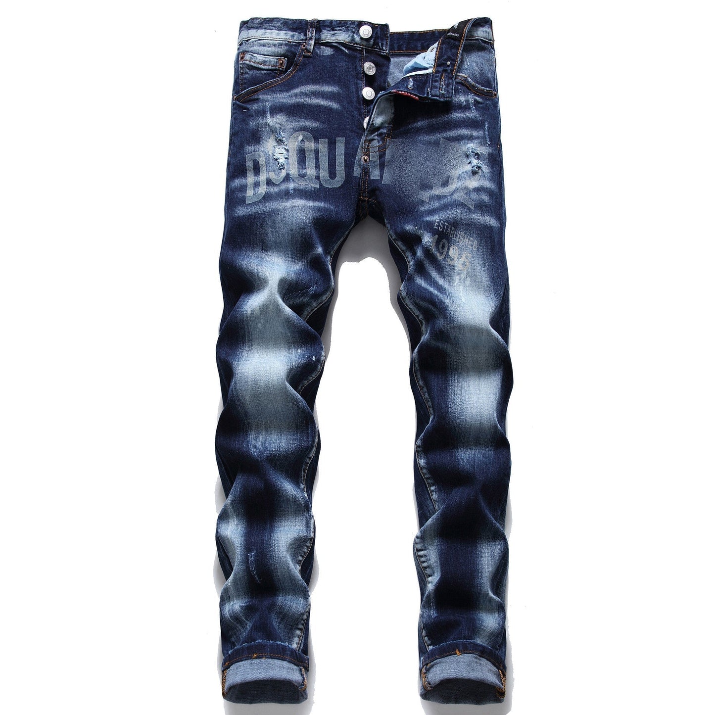 NEW-D2 printing Jeans