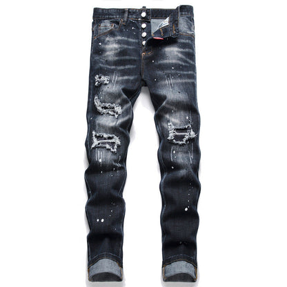 NEW-D2 embroidery Jeans