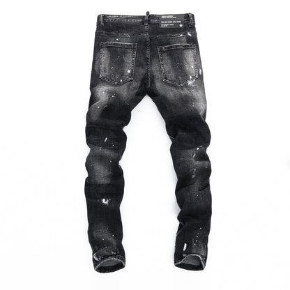 NEW-D2 fashion holes jeans