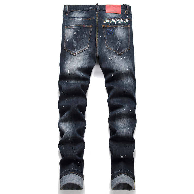 NEW-D2 embroidery Jeans