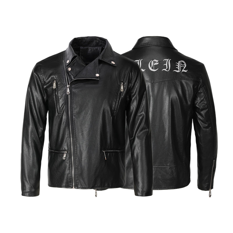 New-PP Padded leather jacket