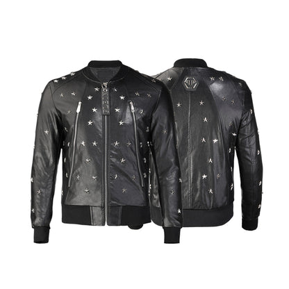 New-PP 6955 leather jacket