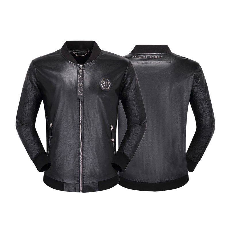 New-PP 6948 Padded leather jacket