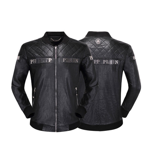 New-PP 6942 Padded leather jacket