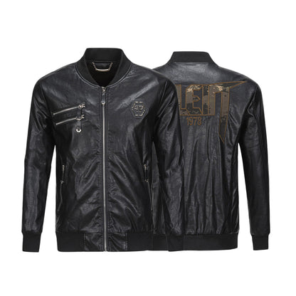 New-PP 6970 Padded leather jacket