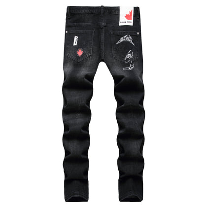 NEW-D2 diamond embroidery Jeans