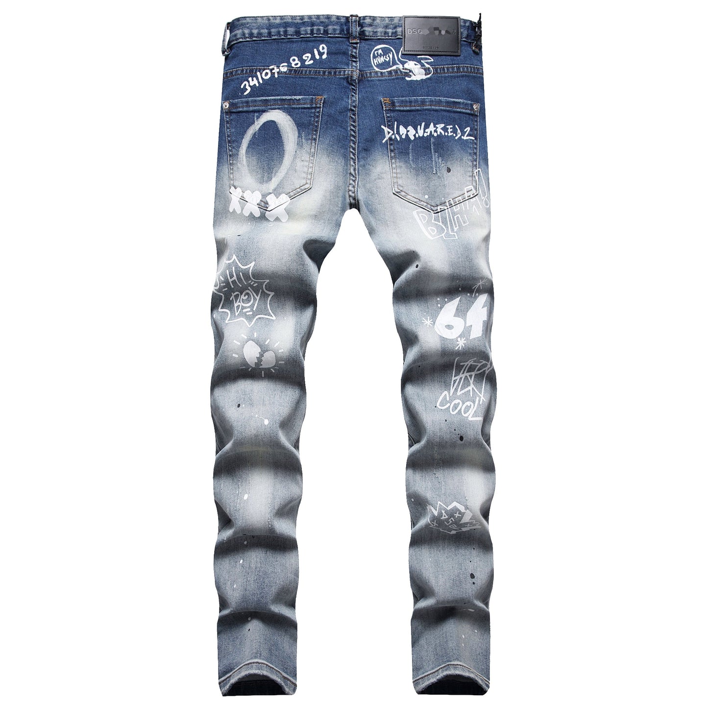 NEW-D2 printing Jeans