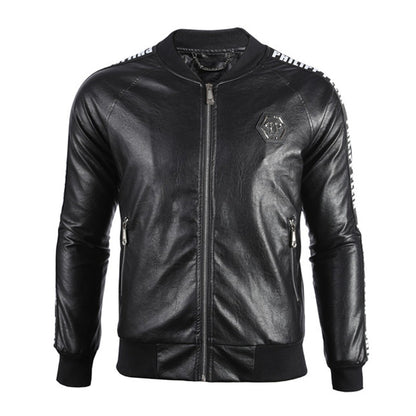 New-PP 6958 Padded leather jacket