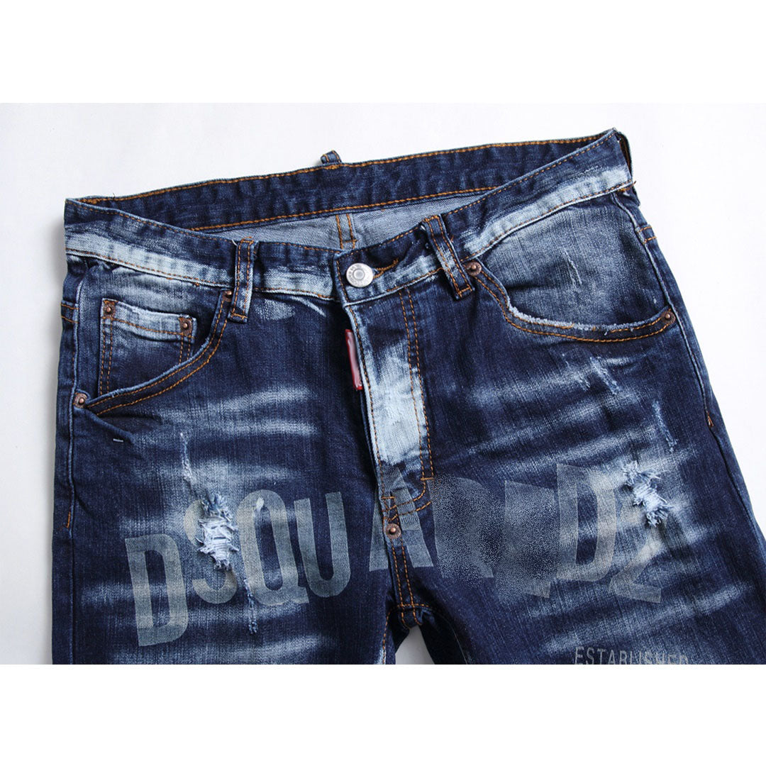 NEW-D2 printing Jeans