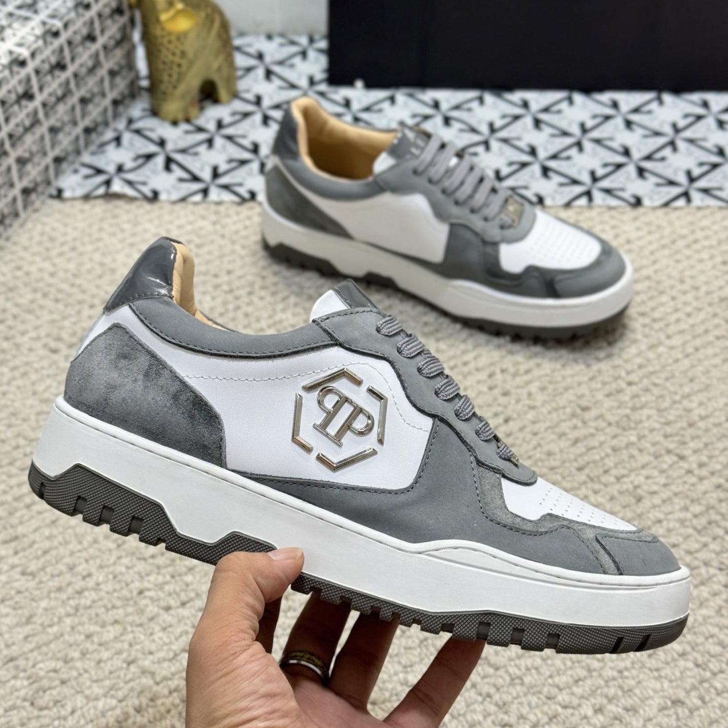 New-PP Casual leather shoes