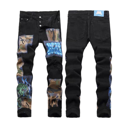 New-PP Patch jeans