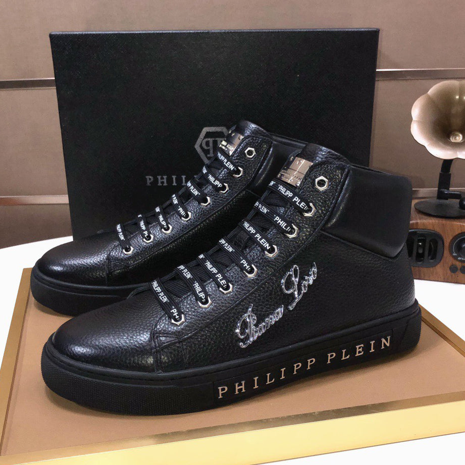 New-PP High Top Leather shoes