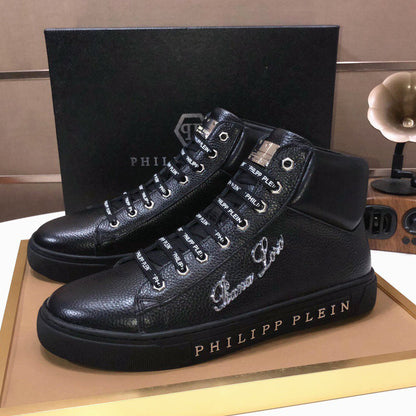 New-PP High Top Leather shoes