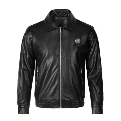 New-PP 6968 Padded leather jacket