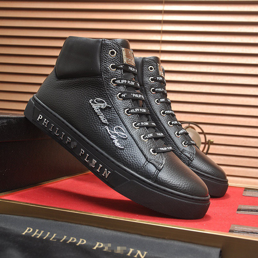 New-PP High Top Leather shoes