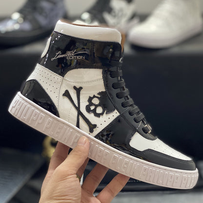 New-PP High Top Leather shoes