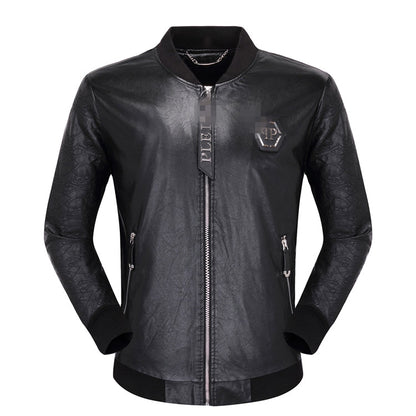 New-PP 6948 Padded leather jacket