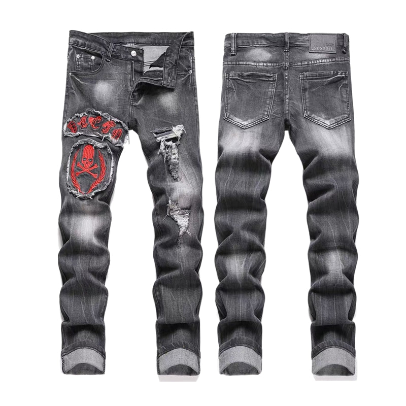 New-PP Skull jeans