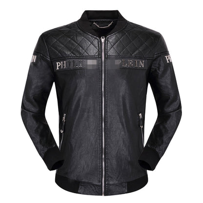 New-PP 6942 Padded leather jacket