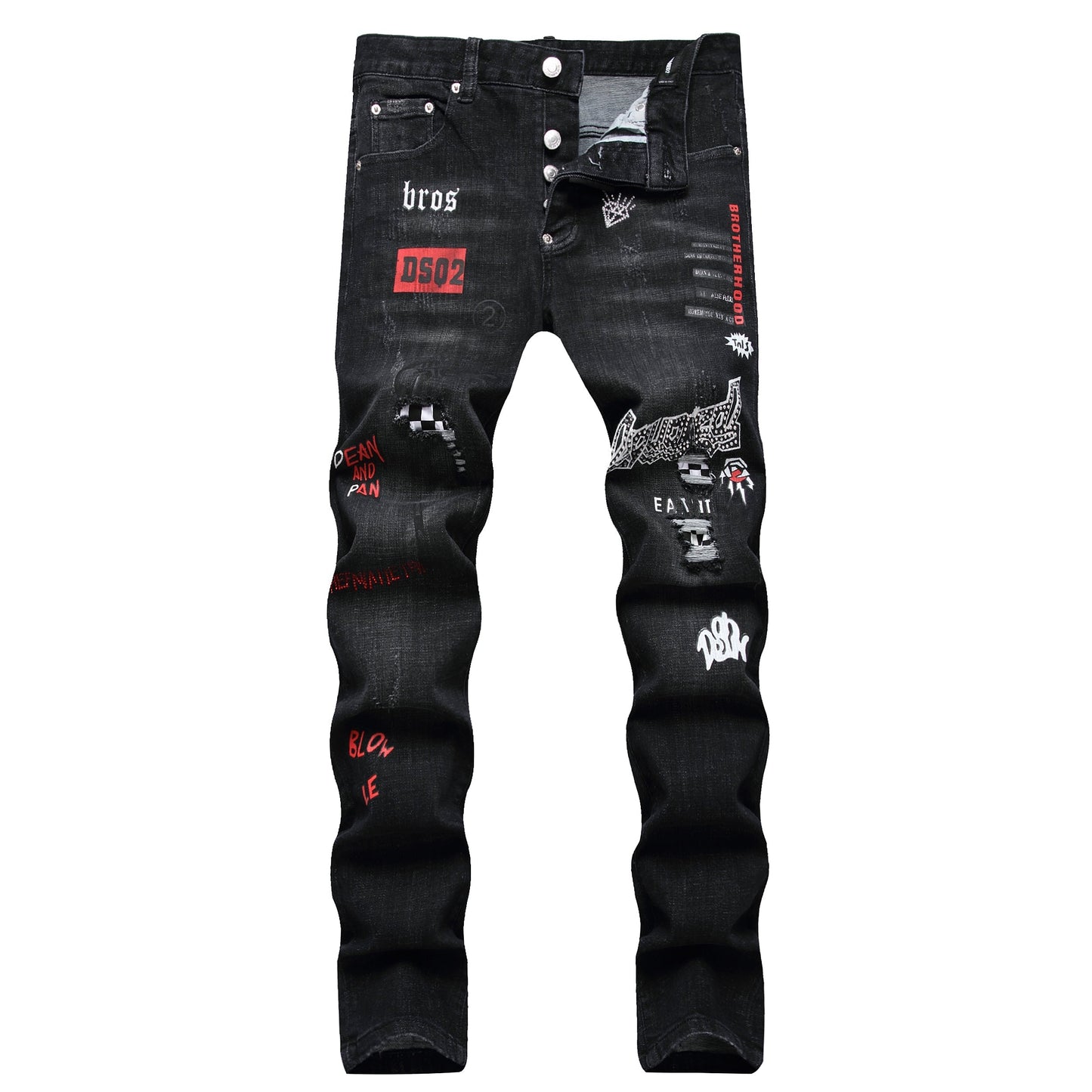 NEW-D2 diamond embroidery Jeans