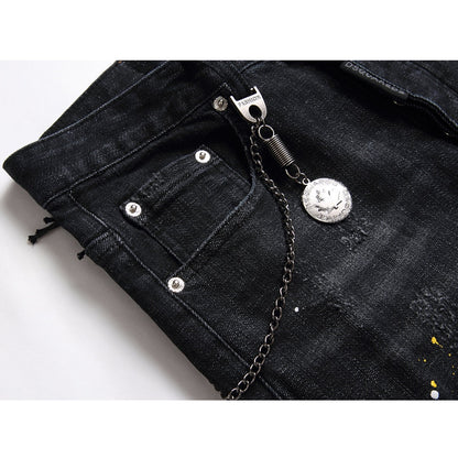 NEW-D2 Foot zipper Jeans