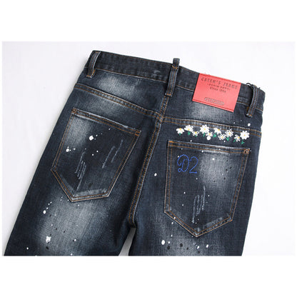 NEW-D2 embroidery Jeans