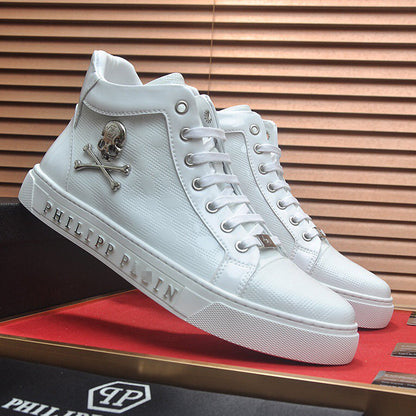 New-PP High Top Leather shoes