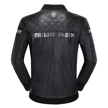 New-PP 6942 Padded leather jacket