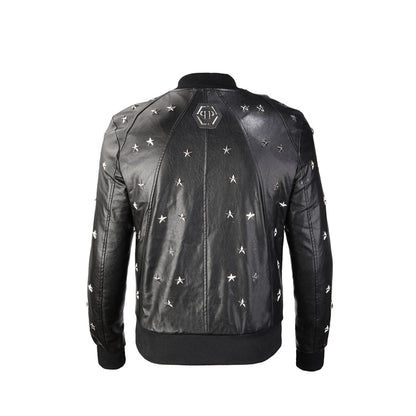 New-PP 6955 leather jacket