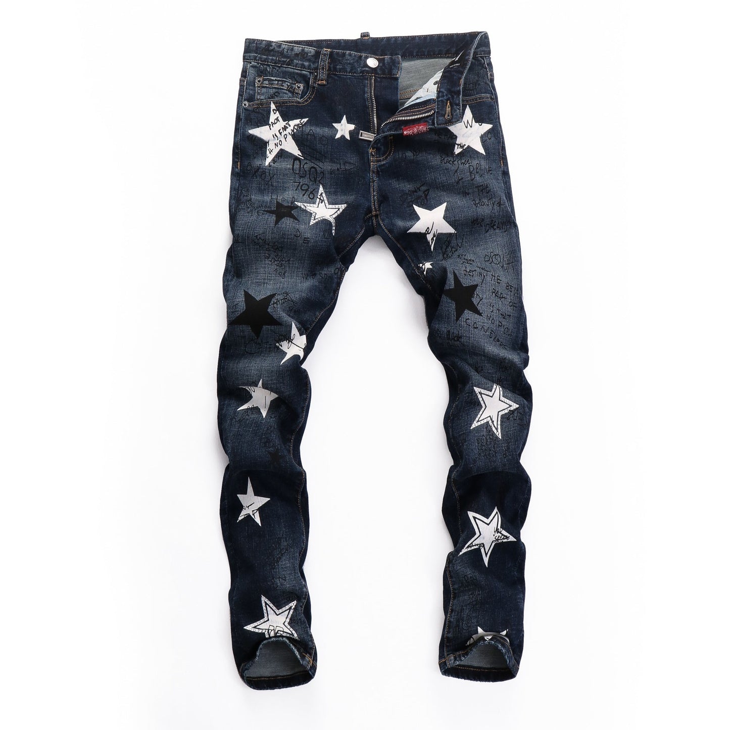 NEW-D2 Star Skinny Jeans