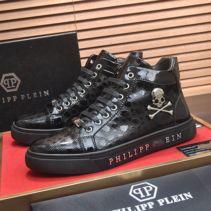 New-PP High Top Leather shoes