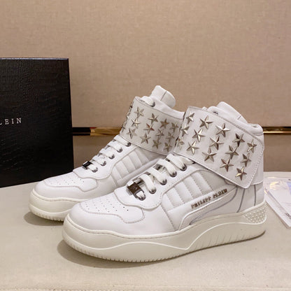 New-PP High Top Leather shoes