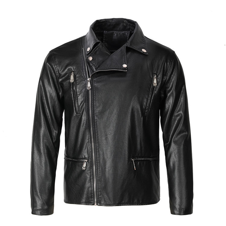 New-PP Padded leather jacket