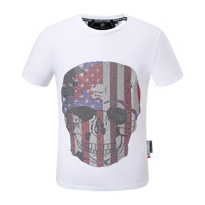 New-PP 2103 skull diamond T-shirt