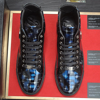 New-PP High Top Leather shoes