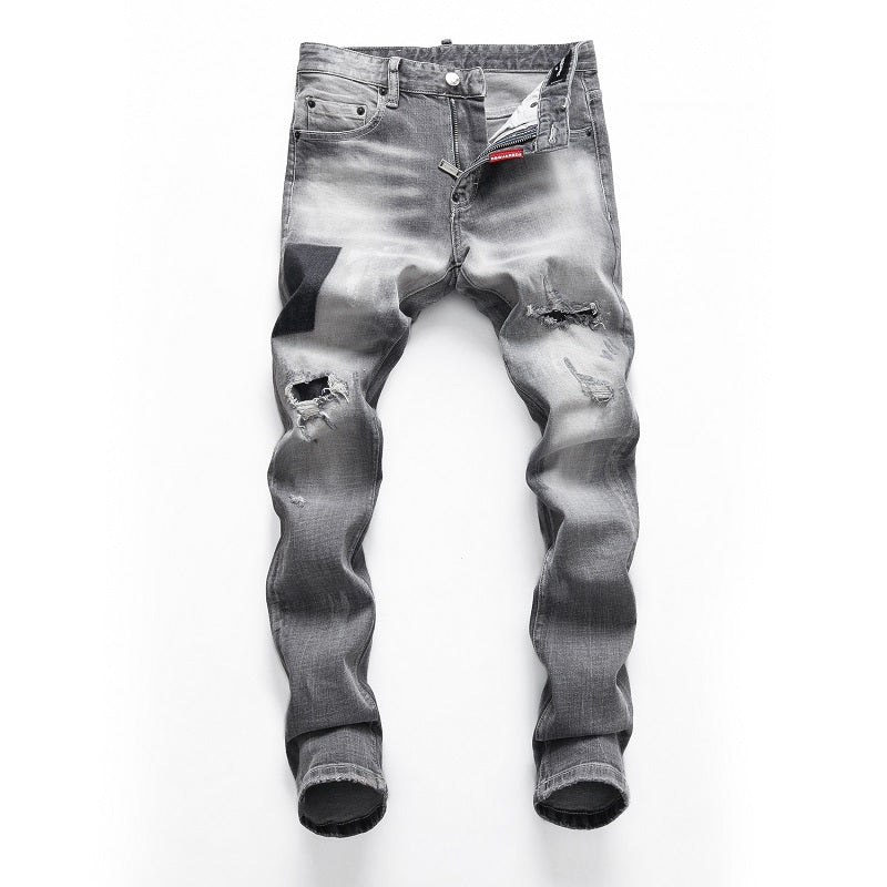 NEW-D2 Washed furious gray Jeans