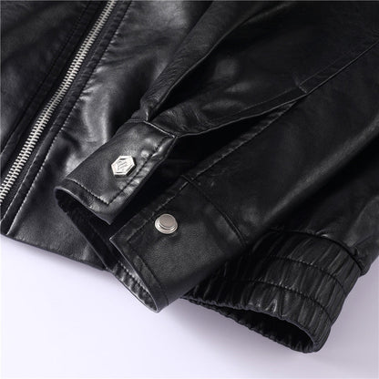 New-PP 6968 Padded leather jacket