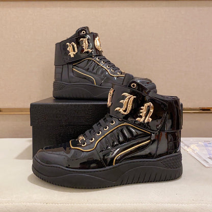 New-PP High Top Leather shoes