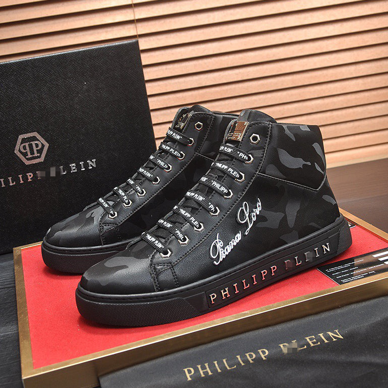 New-PP High Top Leather shoes