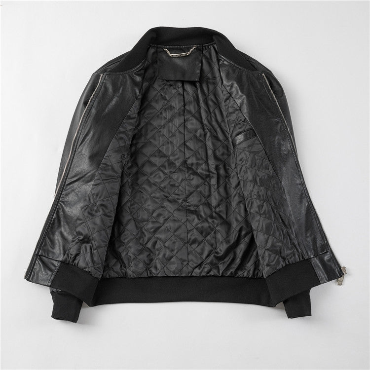 New-PP 6972 Padded leather jacket