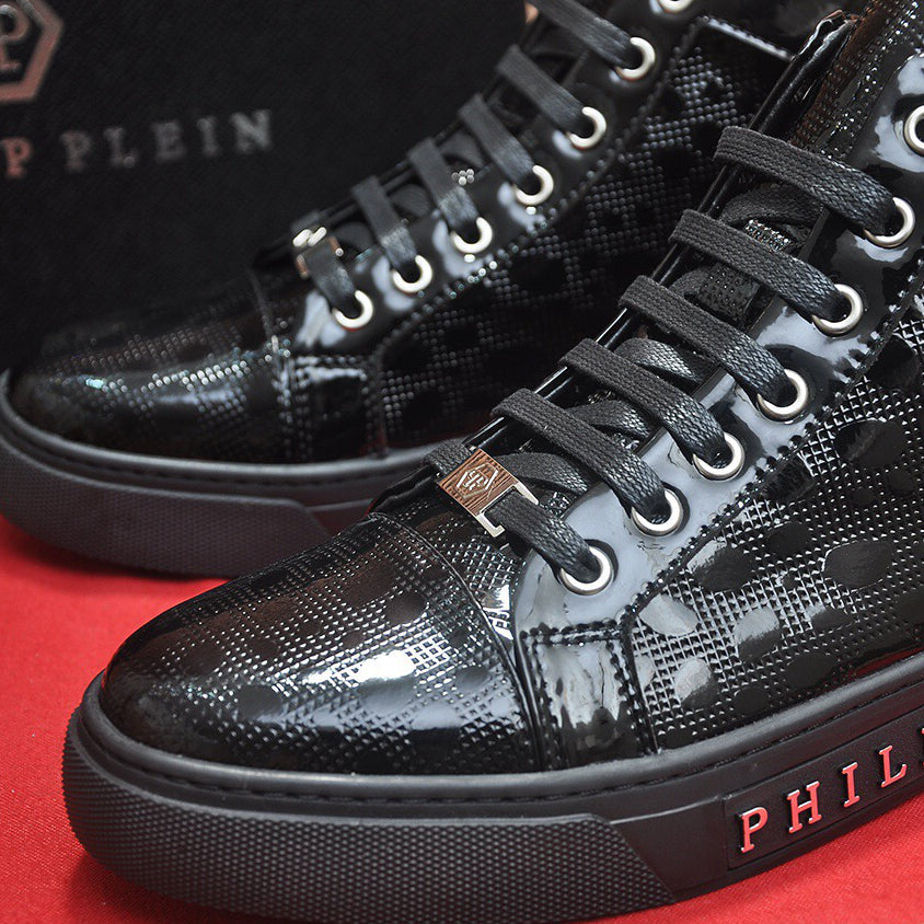 New-PP High Top Leather shoes