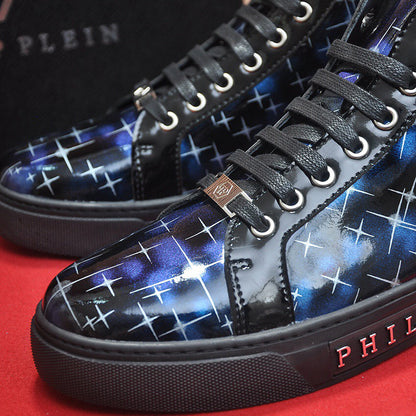 New-PP High Top Leather shoes