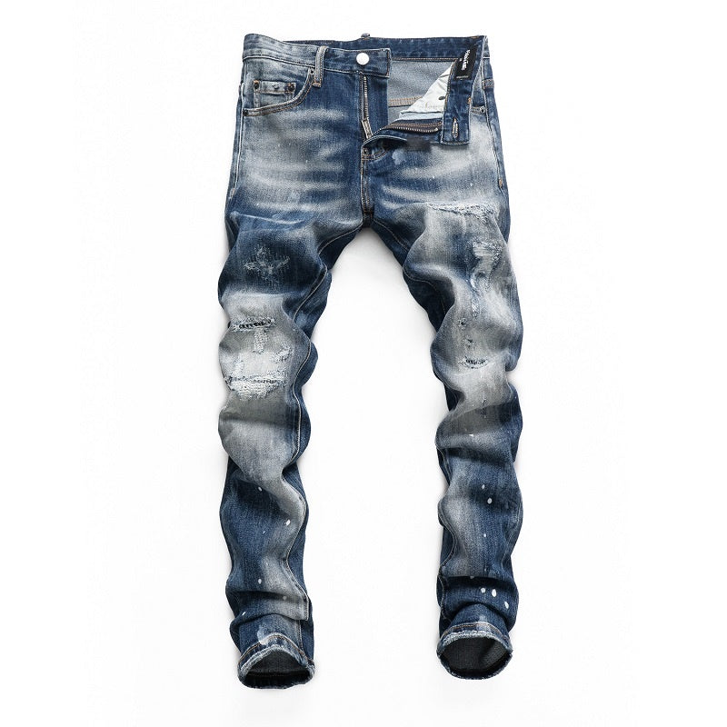 NEW-D2 Skull Man Bones Jeans