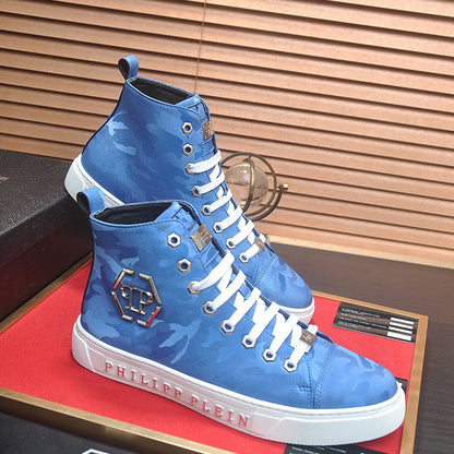 New-PP High Top Leather shoes