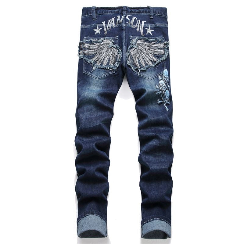 New-PP embroidered jeans