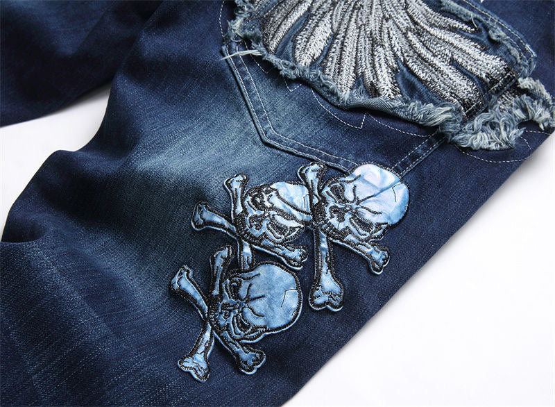 New-PP embroidered jeans