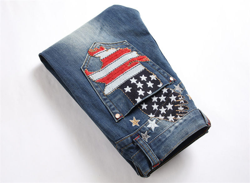 New-PP Flag Jeans