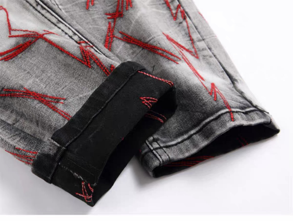 New-PP Red Line Jeans