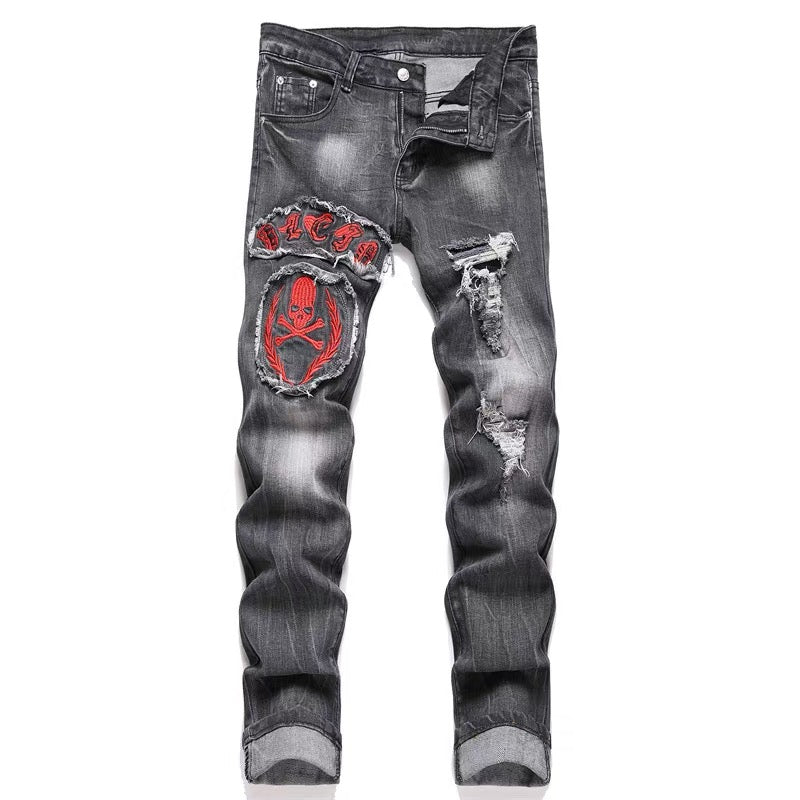 New-PP Skull jeans