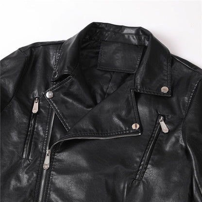 New-PP Padded leather jacket